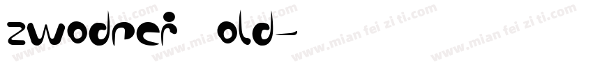 zwodrei Bold字体转换